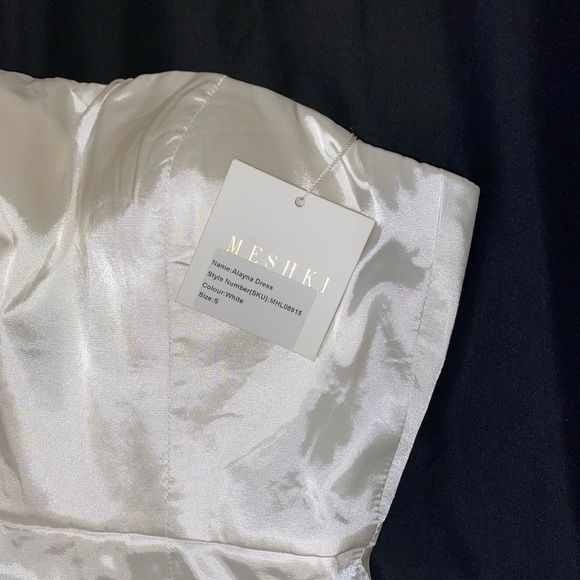 White MESHKI strapless dress - Picture 3 of 3